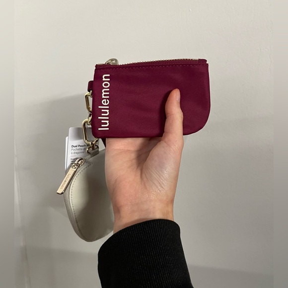Lululemon Dual Pouch Wristlet & Never Lost Keychain Personalized Set 💌🎀 - Picture 3 of 9